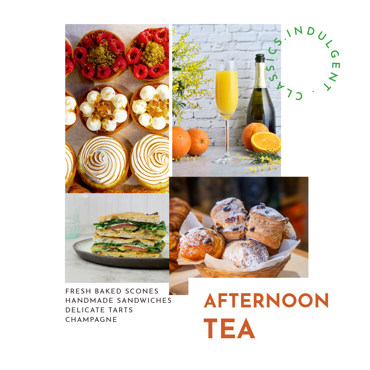 Elegant afternoon tea setup with delicate scones, sandwiches, and sweet treats, all crafted by Comptoir Bakery.