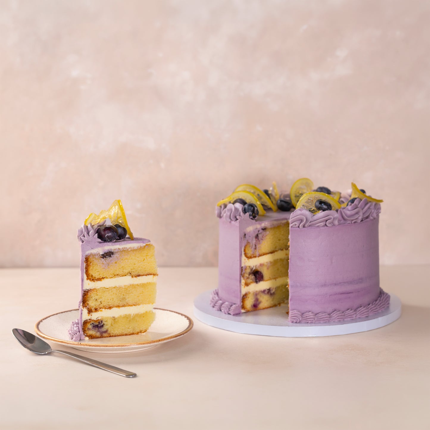 Lemon and Blueberry Celebration Cake