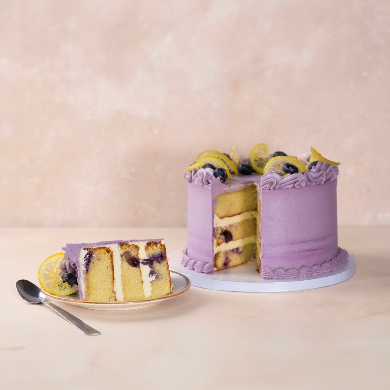 Lemon and Blueberry Celebration Cake