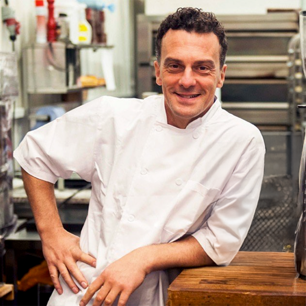 Sebastien Wind in his bakery kitchen